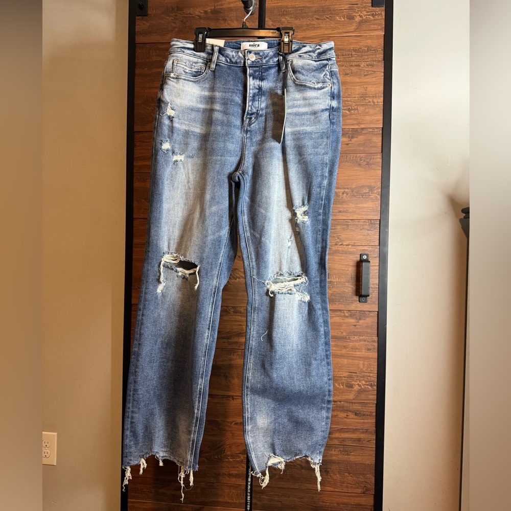Mica Distressed Blue Jeans